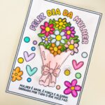 Cartão Buquê dia da  Mulher