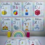 Alfabeto Silábico Cursivo de Parede