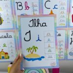 Alfabeto Silábico Cursivo de Parede