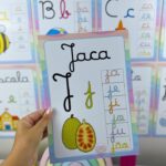 Alfabeto Silábico Cursivo de Parede